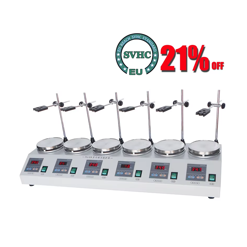 Lab Magnetic Stirrer Hot Plate - خلاط تسخين مغناطيسي متعدد الوحدات للمختبرات،