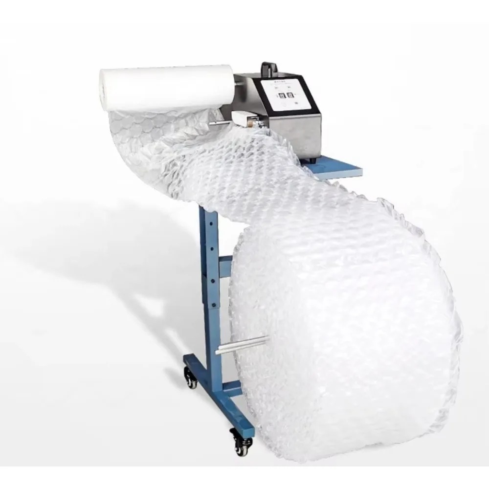Air Bubble Wrap Roll Packaging - آلة نفخ الفقاعات الهوائية لتغليف المنتجات
