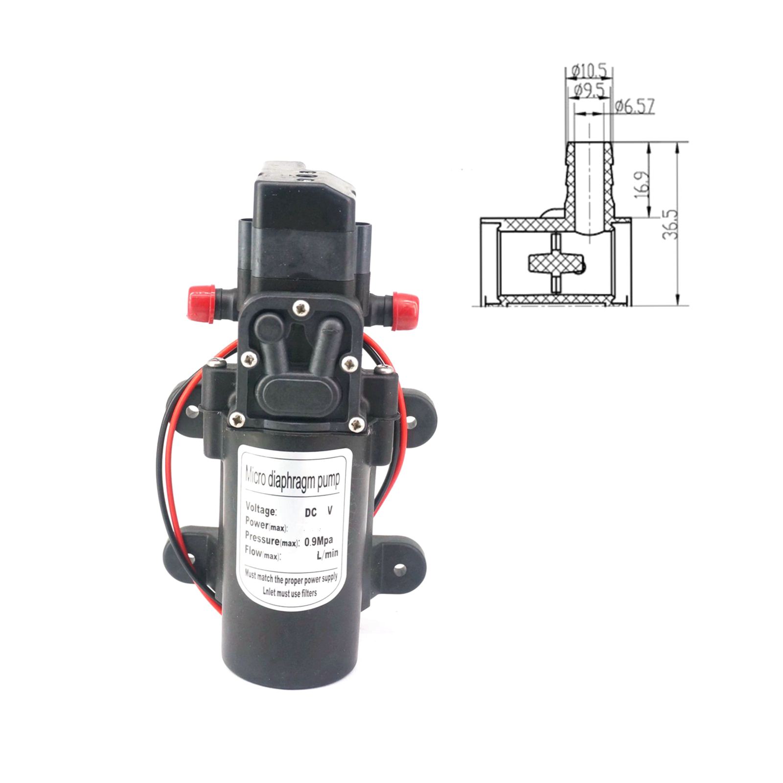 12 فولت/24VDC 15 واط/30 واط/60 - مراجعة Mini Peristaltic Pump 12V وسعره