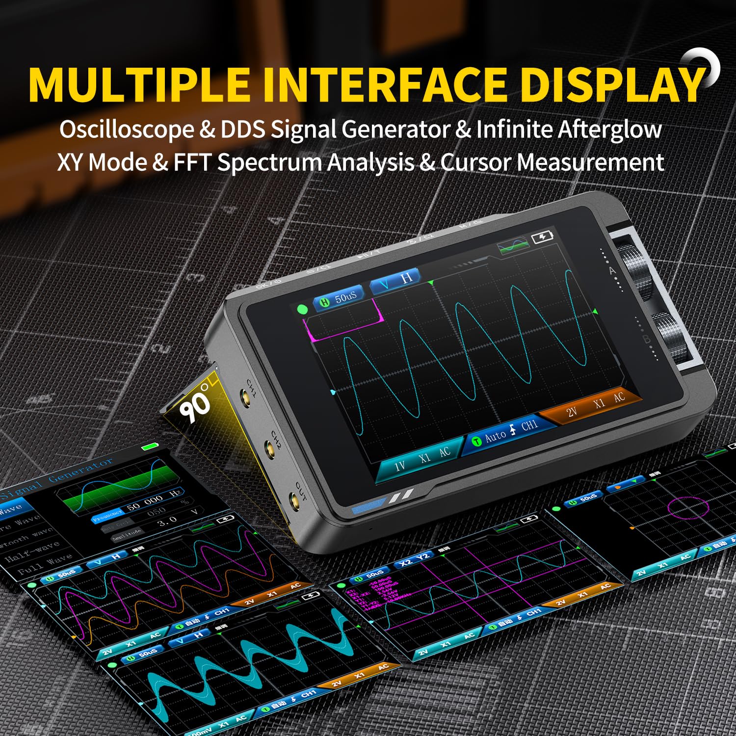 جهاز قياس الإشارة الرقمي FNIRS - مراجعة Fnirsi Digital Oscilloscope Handheld وسعره