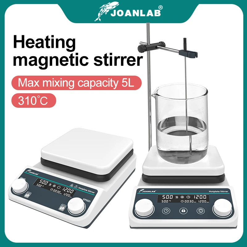 JOANLAB محرك مغناطيسي مختبر شا - مراجعة Lab Magnetic Stirrer Hot Plate وسعره