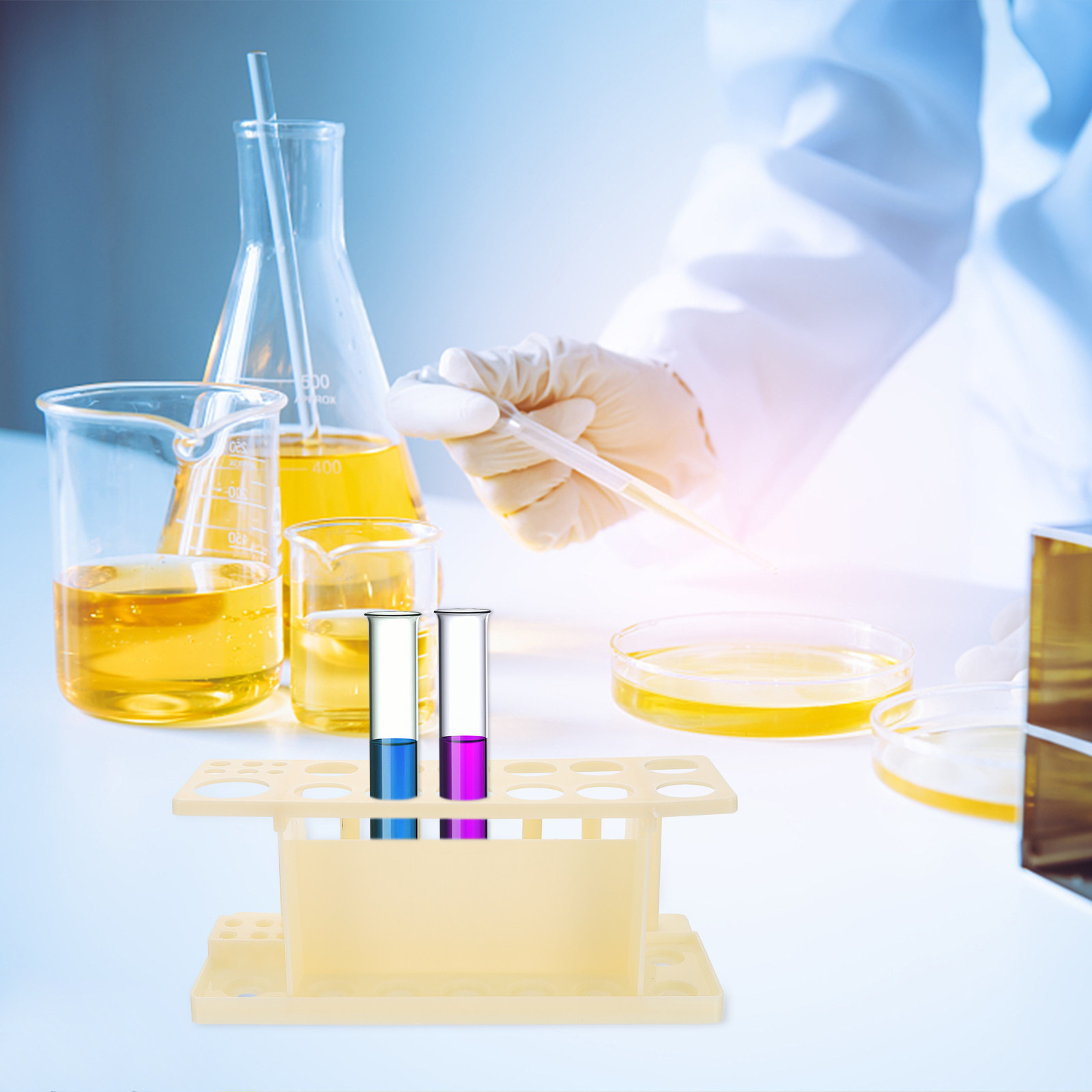 رفوف أنابيب الاختبار الخشبية،  - مراجعة Lab Equipment وسعره