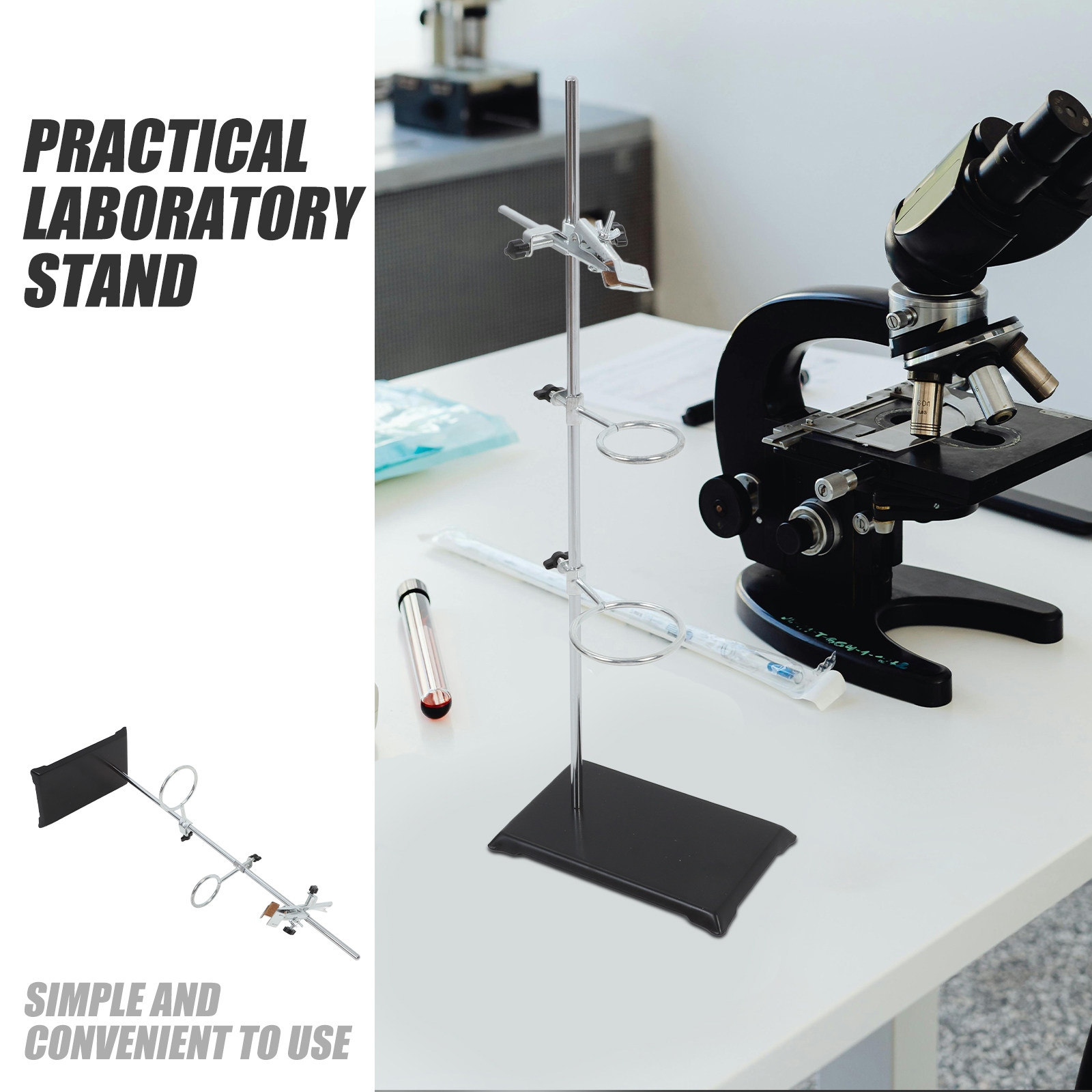 حامل مختبر من الحديد والفولاذ  - مراجعة Lab Equipment وسعره
