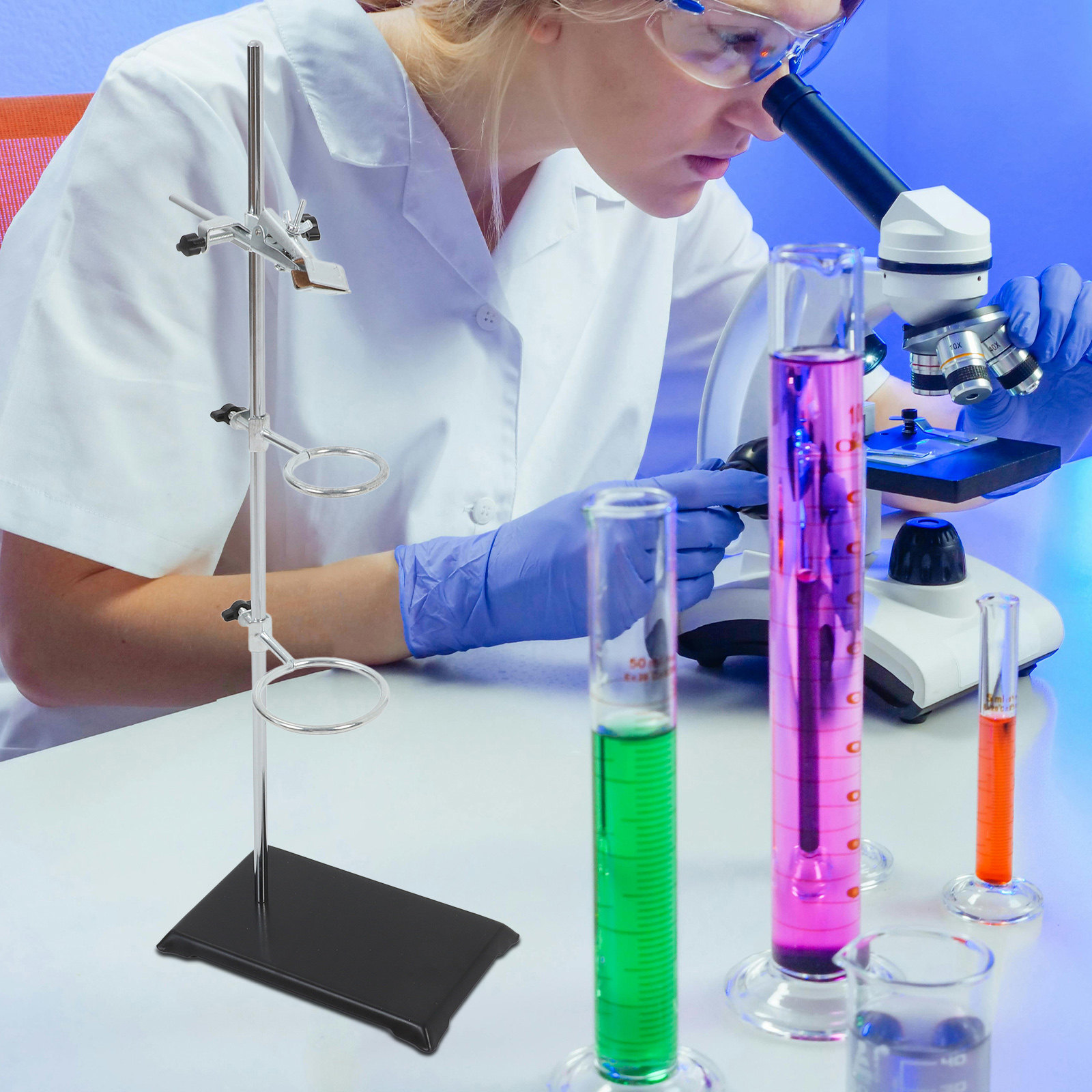 حامل مختبر من الحديد والفولاذ  - مراجعة Lab Equipment وسعره