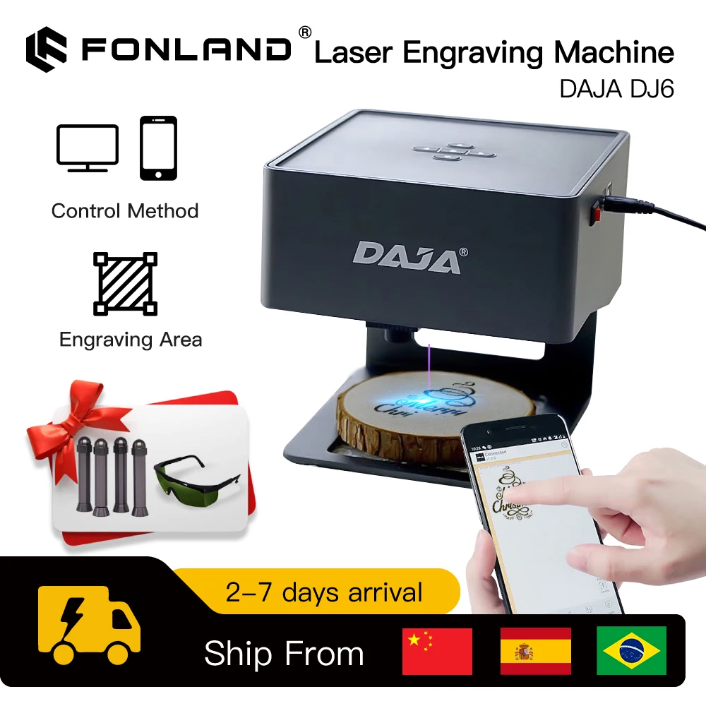DAJA الليزر حفارة التصنيع باست - مراجعة Fiber Laser Marking Machine 30W وسعره