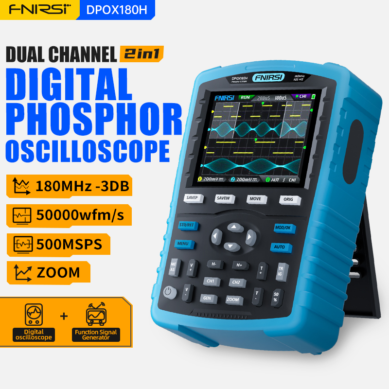 جهاز قياس الإشارة الرقمي المحم - مراجعة Fnirsi Digital Oscilloscope Handheld وسعره