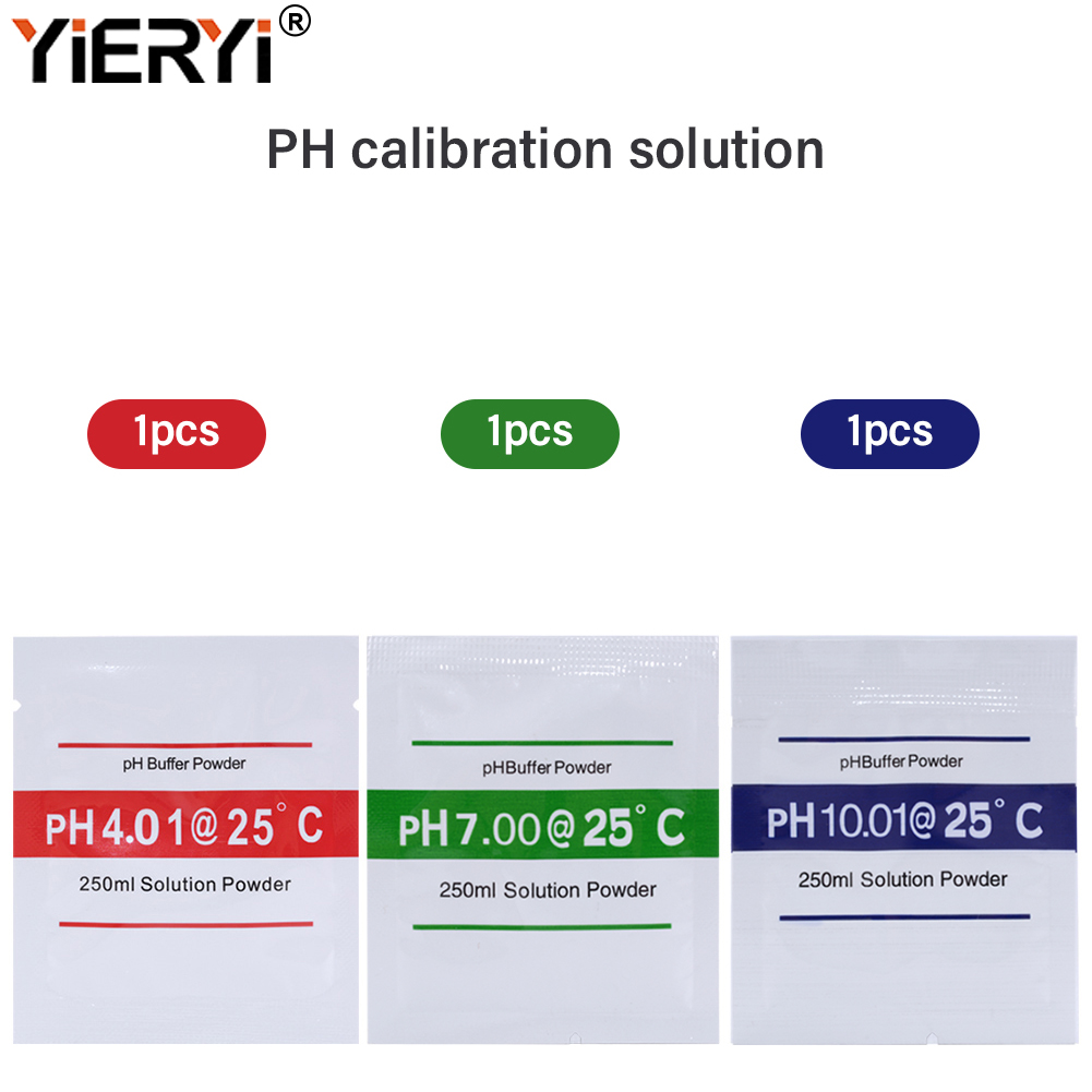 مجموعة مسحوق معايرة Yieryi Ph  - مراجعة Ph Meter Digital Water Tester وسعره