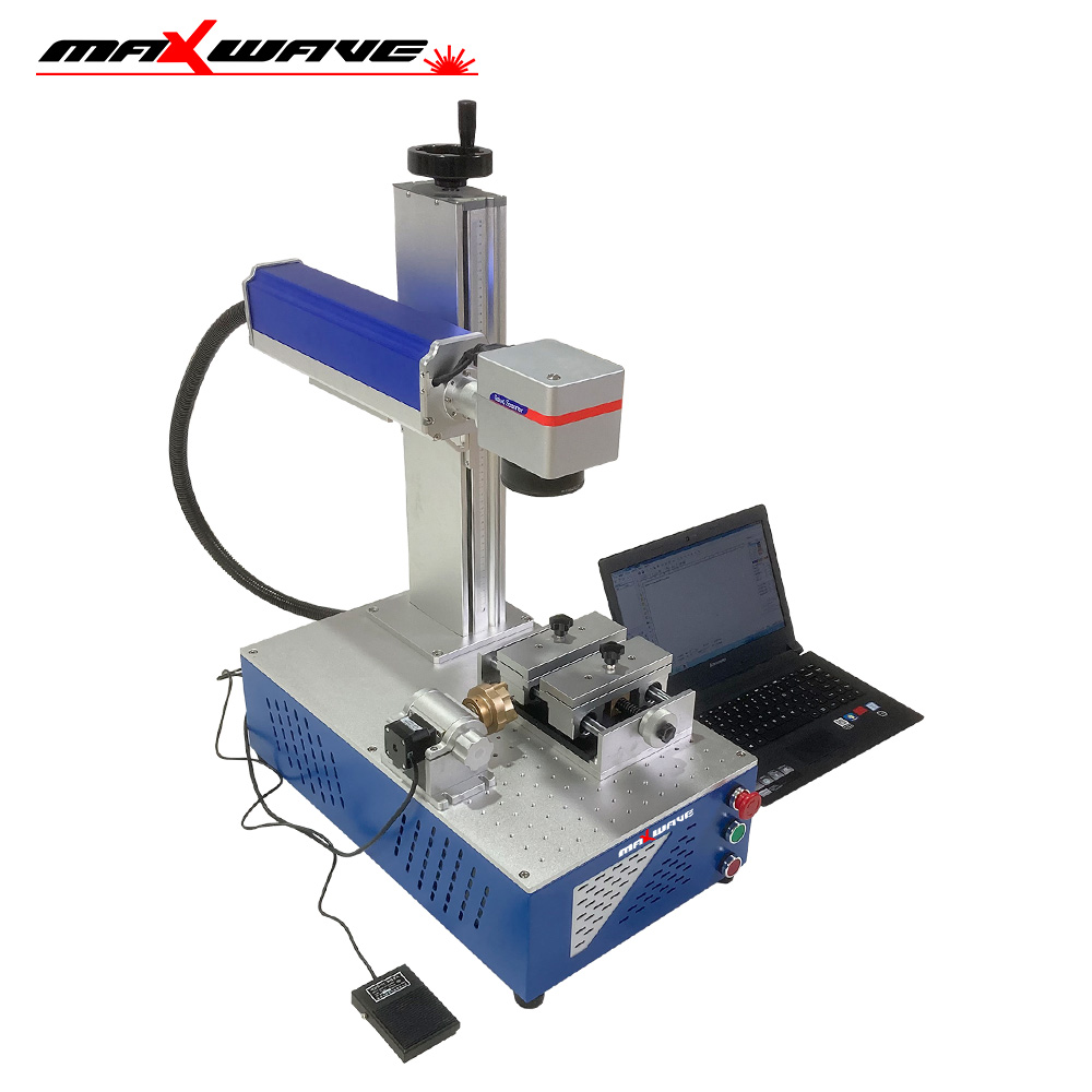 آلة الوسم بليزر الألياف Maxwav - مراجعة Fiber Laser Marking Machine 30W وسعره